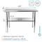 Amgood 18 in. x 48 in. Stainless Steel Table AMG WT-1848 - alternate 4